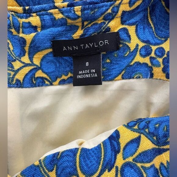 🌼 Ann Taylor Linen Blend Dress – Size 8 – Fully Lined 🌼 - Picture 14 of 14